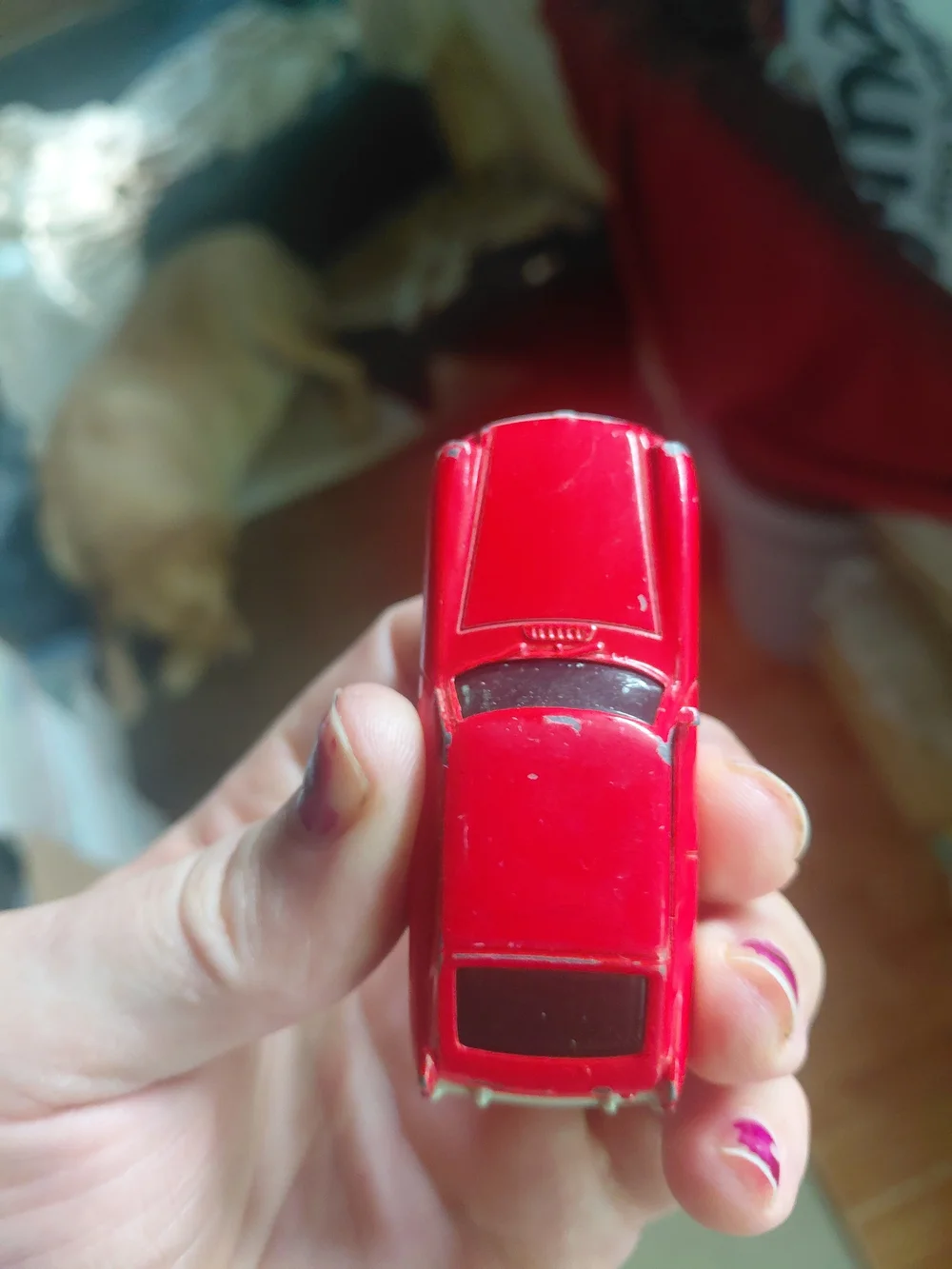 1:64 scale red Matchbox 1971 MGB GT Coupe diecast model